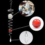 Load image into Gallery viewer, Gazing Swivel Ball Spiral Tail Wind Spinner Stabilizer Red
