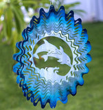 Load image into Gallery viewer, Dolphin Design Wind Spinner - 12&quot;
