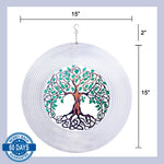 Load image into Gallery viewer, Extra Large Tree Of Life Design Wind Spinner - 15&quot;
