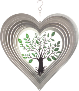 Silver Hearted Tree Of Life Design - 12"