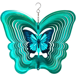 Butterfly Design Wind Spinner - 12"