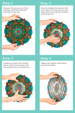 Load image into Gallery viewer, Mandala Design Wind Spinner - 12&quot;
