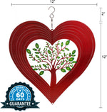 Load image into Gallery viewer, Hearted Tree Of Life Wind Spinner - 12&quot;
